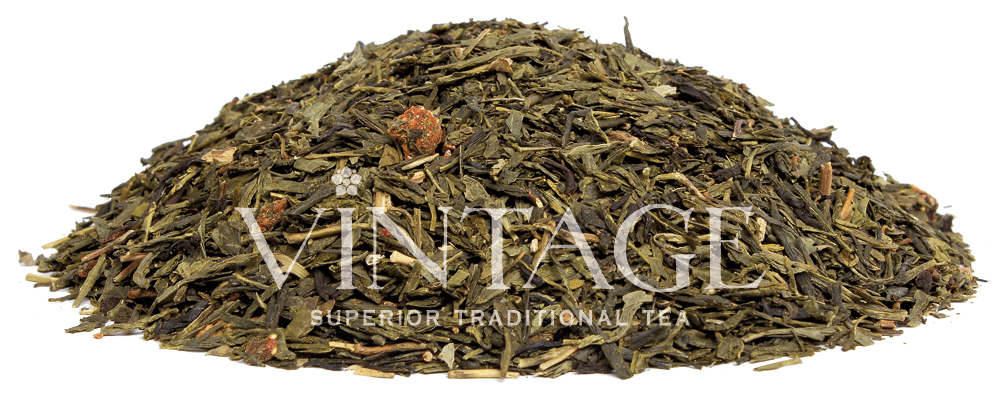 : зеленый чай с добавками "дикая земляника"