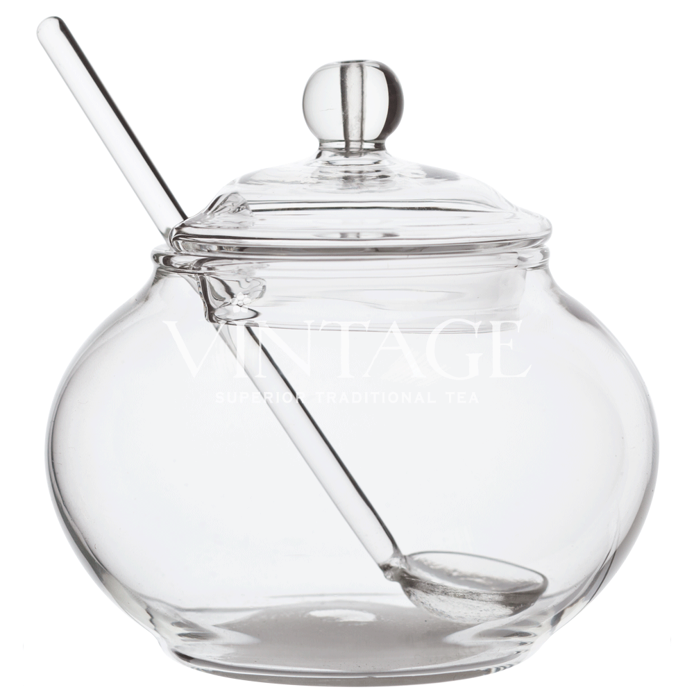 : сахарница "ирис" с ложкой/стекло