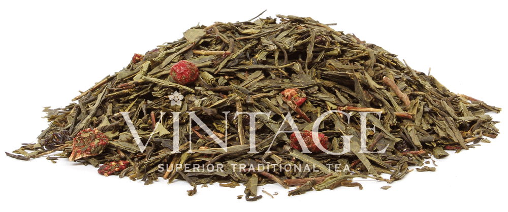 : зеленый чай с добавками "четыре ягоды"