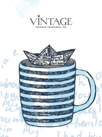 : бирка-открытка vintage весна 5