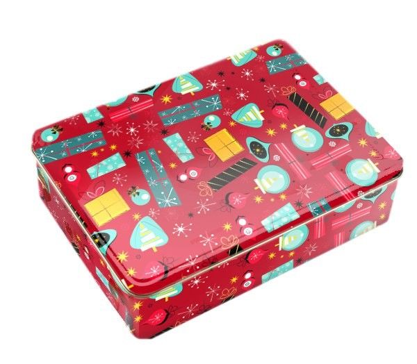 : коробка жестяная "новогодняя карусель"