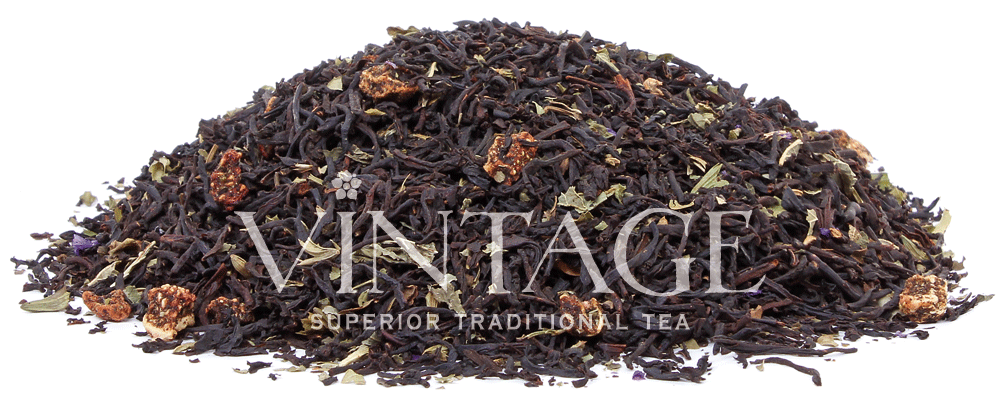 : черный чай с добавками "леди земляника"