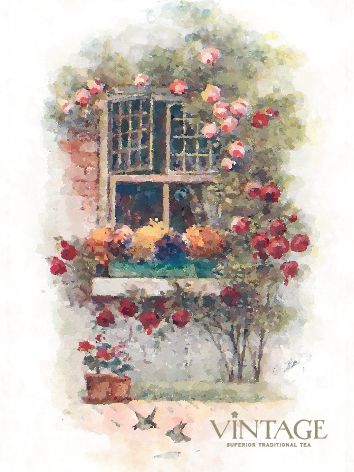 : бирка-открытка vintage весна 9