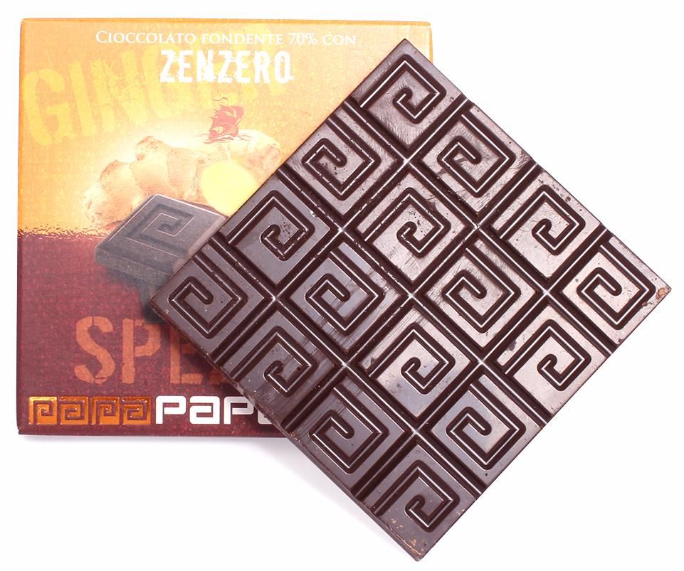 : шоколад горький 70% с имбирем