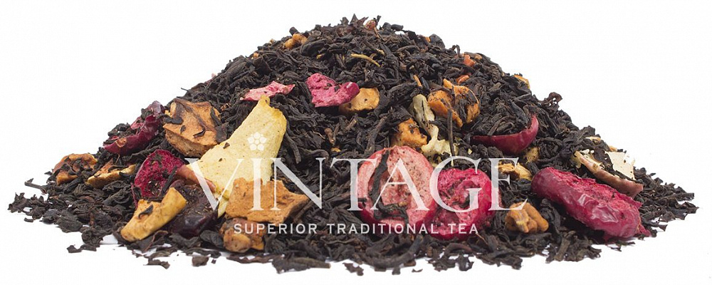 : черный чай с добавками "райское яблоко"