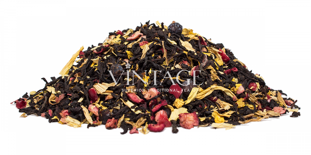 : черный чай с добавками "вишневое шампанское"