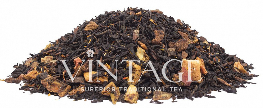 : черный чай с добавками "ванильное небо"