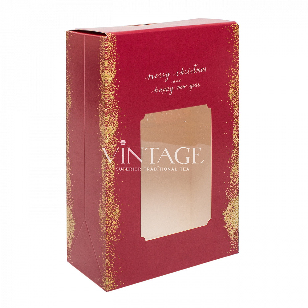 : коробка малая с окном "блестки" опт без лого