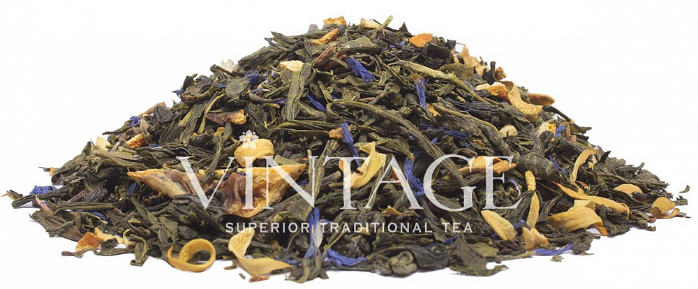 : зеленый чай с добавками "жара в тропиках"