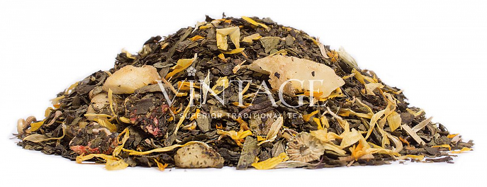 : зеленый чай с добавками "банановый шейк"