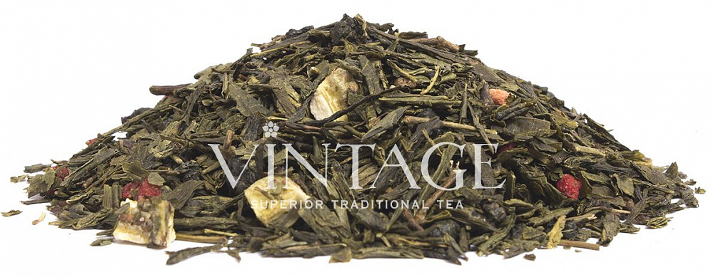 : зеленый чай с добавкам "клубника и киви"