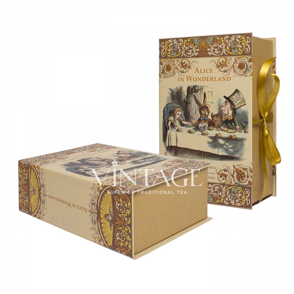 : коробка-книга "алиса в стране чудес"