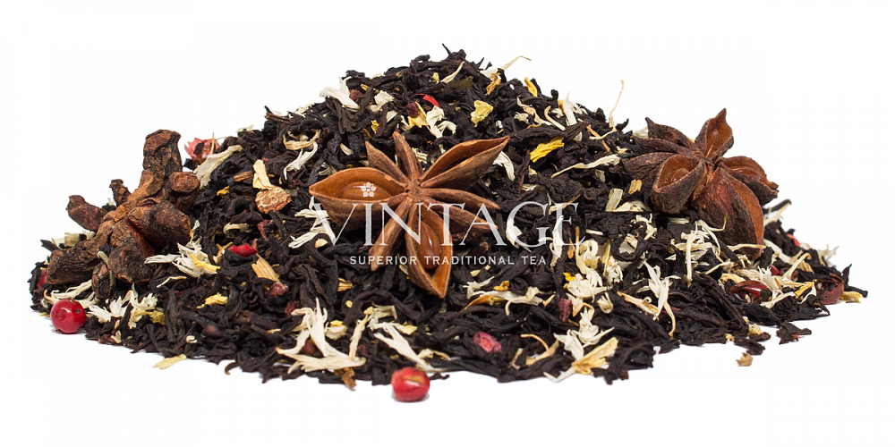 : черный чай с добавками "малиновый джем"