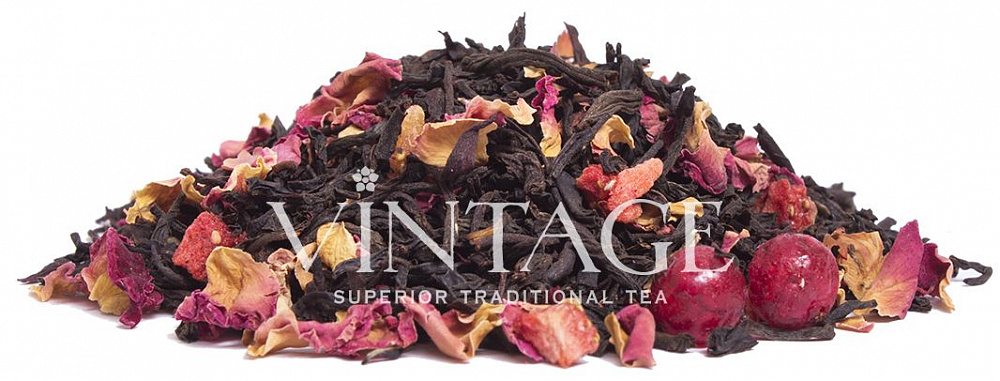 : черный чай с добавками "алые паруса"