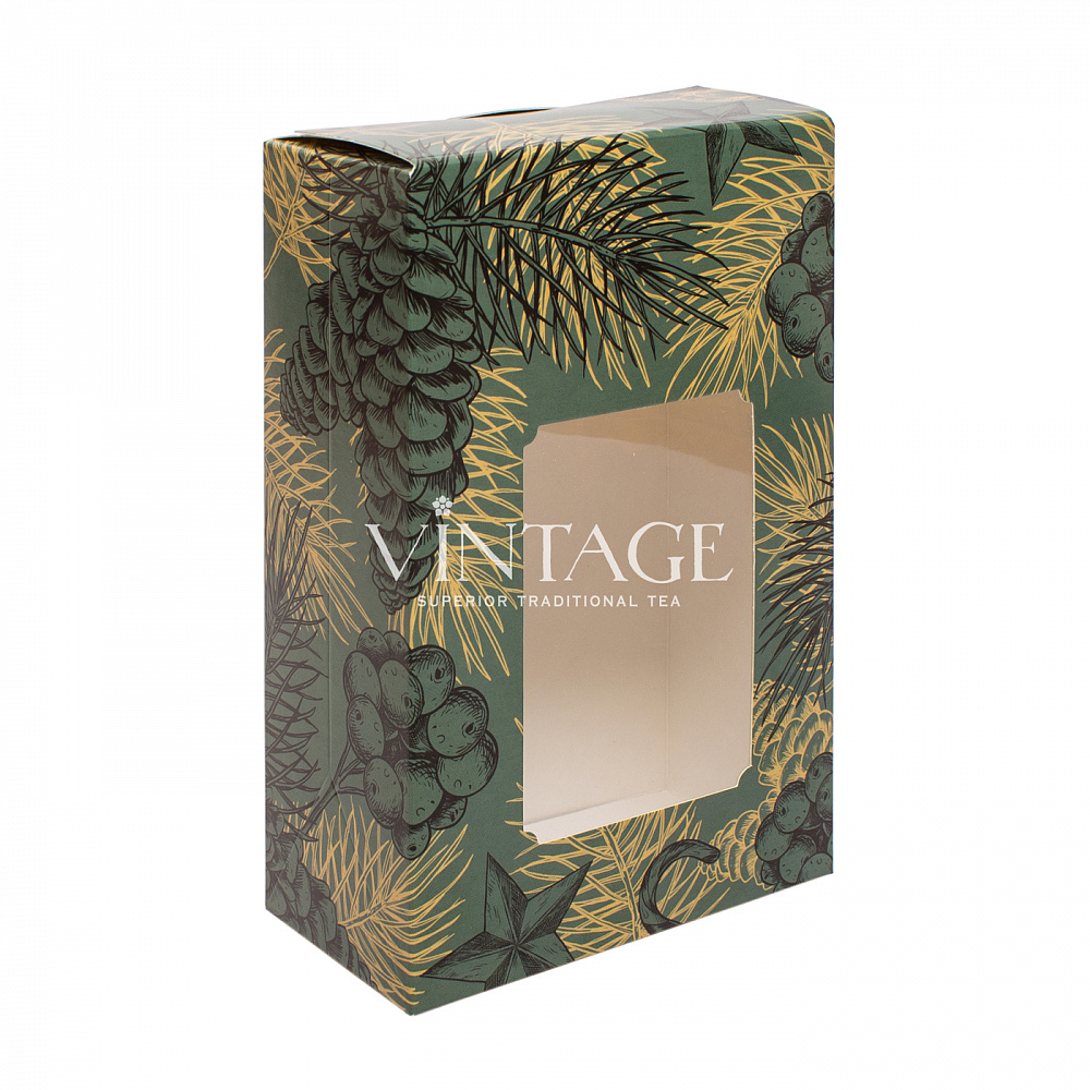 : коробка малая с окном "шишки" опт без лого