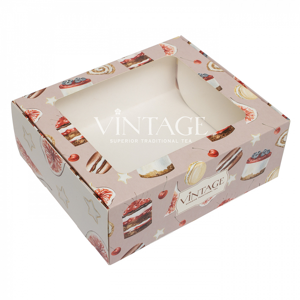 : коробка разборная с окном "инжир"